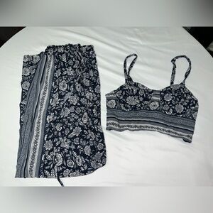 American Eagle Outfitters Navy 2 Piece Set